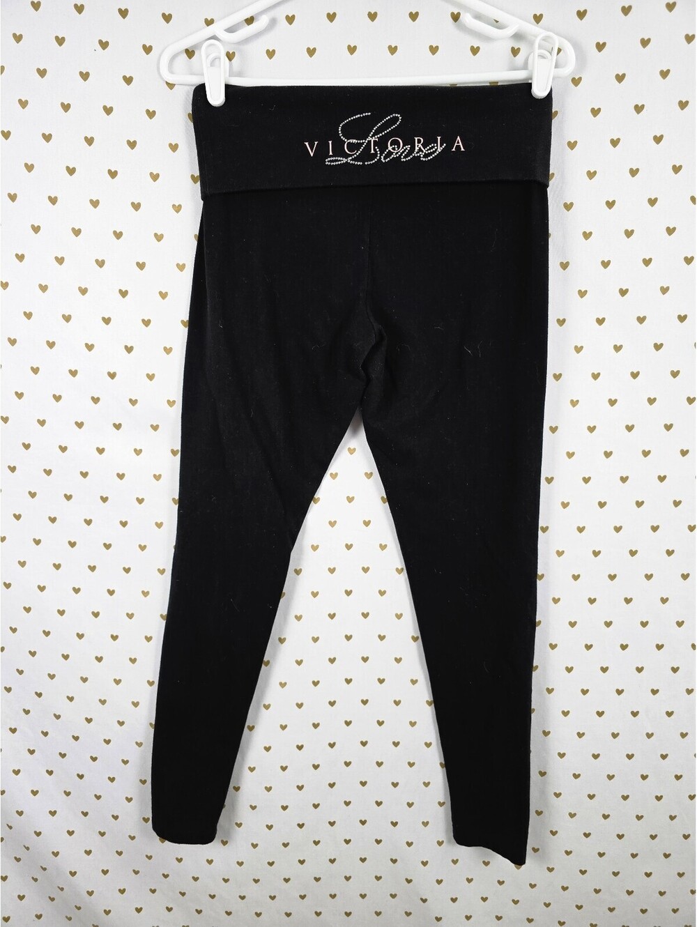 Victorias Secret Foldover Love Skinny Yoga Pants Small